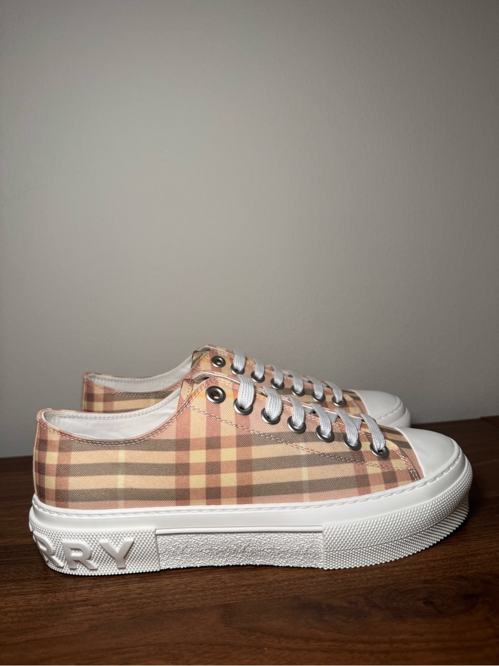 BURBERRY CHECK JACK SNEAKERS